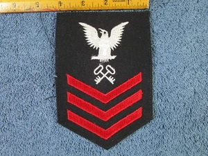 Parche militar coleccionista suboficial de primera clase Chevron E-6 de la Marina de los Estados Unidos (I)1 - Imagen 1 de 1
