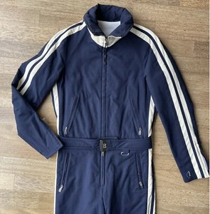 BOGNER Ski Overall Einteiler dunkelblau weiß Vintage James Bond 36 - Bild 1 von 24