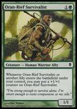 2 x MTG: Oran-Rief Survivalist -Zendikar - Magic Card - M/NM
