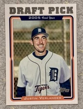 2011 JUSTIN VERLANDER  TIGERS RC 1st year TOPPS DRAFT PICK #677 (Reprint)