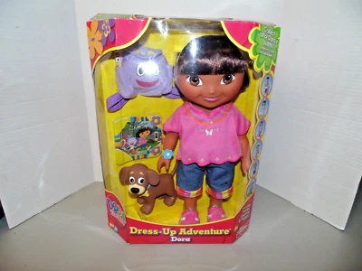 DORA the EXPLORER Dress Up Adventure 15" Doll & Puppy NEW 2003 Fisher-Price - Image 1 of 4
