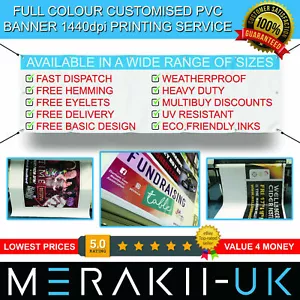 PVC Banner Outdoor Custom Printed Heavy Duty Weatherproof Advertising Vinyl Sign - Picture 1 of 7