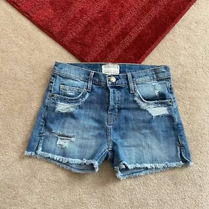 Current/Elliott Womens 26 The Festival Denim Button Fly Short FB - Picture 1 of 12
