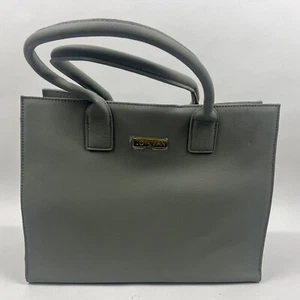 Joy and Iman Large Handle Tote Bag In Gray Purse - Picture 1 of 17