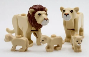 New Lego Animal Lion Pride - Lion Lioness Cub Tan Your Choice 60307 60301 - Picture 1 of 12