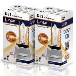2x D3S Genuine LUNEX CAR XENON BULB REPLACEMENT FOR PHILIPS GE OSRAM 4300K SET - Picture 1 of 1
