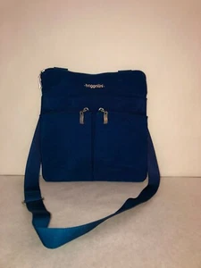 Baggallini Blue Crossbody Bag 10" X 10" X 1" - Picture 1 of 4