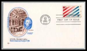US FDC # 2003 20c Netherlands Flag CCCachets 1982, 9p2196 - Picture 1 of 1