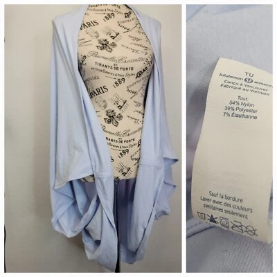 Lululemon Sage Scarf Wrap Powder Blue Womens OS Stretch Cotton - Image 1 of 4