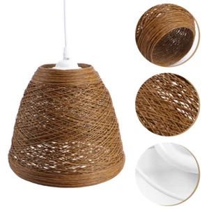 Lámpara colgante estilo idílico bambú techo luz techo luz joyería - Imagen 1 de 11