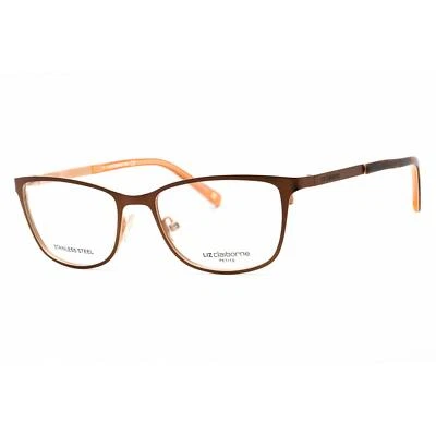 Anteojos para mujer Liz Claiborne marrón melocotón marco rectangular L 436 0FE4 00 Foto 1 de 2
