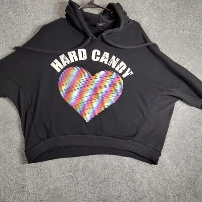 Sudadera con Capucha Hard Candy Arco Iris Corazón Gráfico Pullover Sudadera XL Foto 1 de 4