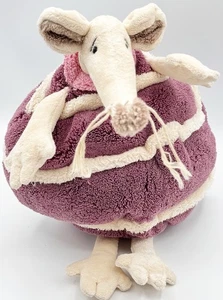 Onsco Old Navy Plush Pot Belly Rat Mouse Stuffed Animal Purple 16” Soft Toy - Picture 1 of 9