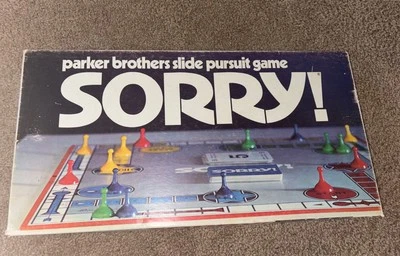 Vintage 1972 SORRY Board Game Parker Brothers Classic - COMPLETE - Image 1 of 4