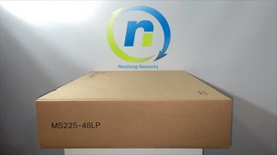 NEW Cisco Meraki MS225-48LP-HW 48 Port GbE PoE 4x 10G SFP - Unclaimed - 1Yr Wrty - Image 1 of 2