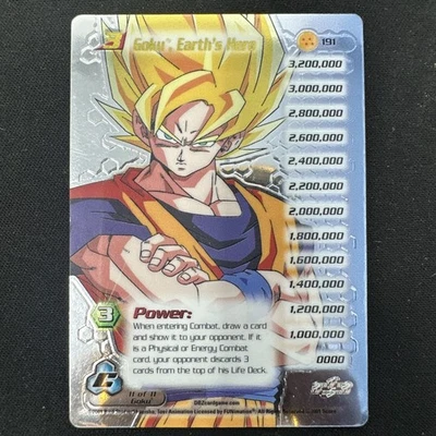 Goku Earth’s Hero #191 DBZ Score Cell Saga Hi-Tech Card LP Limited Edition - Image 1 of 2