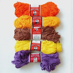 Elección de alfombra pesada de tía Lydia hilo rayón/algodón 70 yardas 2,25 oz **5 colores** - Imagen 1 de 13