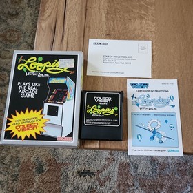 Looping (Colecovision, 1983) By Coleco Complete In Box/Manual CIB