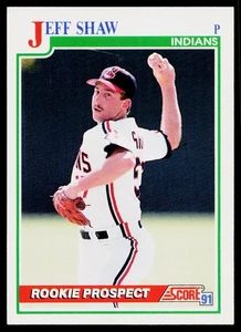 1991 Score Rookie Prospect Jeff Shaw #746 Cleveland Indians - Picture 1 of 2