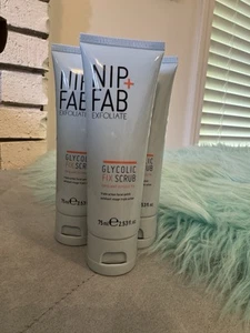 NIP + FAB Exfoliate GLYCOLIC SCRUB FIX 3pack of 75ml each lot bundle - Picture 1 of 7