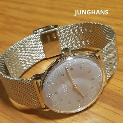 Reloj Junghans Max Bill cuerda manual 027/3600,44 esfera lavanda completo original Foto 1 de 4