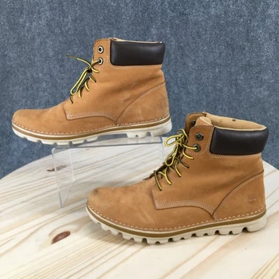 Timberland Botas Mujer 8.5 Brookton Combate Marrón Informal Con Cordones Tobillo Top A1I94 - Imagen 1 de 4