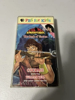 PBS Kids Adventures Vintage 96 VHS Tape from the Book of Virtues Courage - Image 1 of 4
