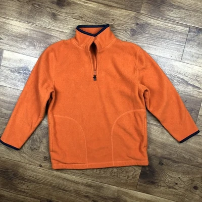 Old Navy Boys Sz M Orange Fleece Pullover - Image 1 of 4