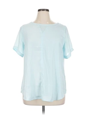 Blusa azul manga corta MYNT 1792 NUEVA CON ETIQUETAS MYNT 1792 1x Plus Foto 1 de 4