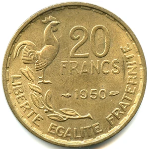 20 francs Georges Guiraud 1950 de qualité n°7718 - Imagen 1 de 2