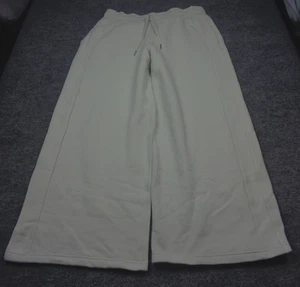 Lululemon Scuba Mid-Rise Wide-Leg Pant Womens XL White Fleece Full Length Soft - Imagen 1 de 13