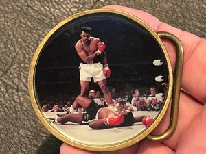 Muhammad Ali vs. Sunny Liston   boxing, famous photo belt buckle - Picture 1 of 6