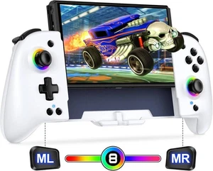 Switch 8-Color RGB Wireless Controller Vibration Turbo 1000mAh - Picture 1 of 8