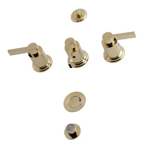 KB6322NDL NuvoFusion Bidet Faucet, 8" (L) x 2-1/8 (W), Polished Brass - Picture 1 of 2