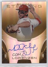 2013 Bowman Sterling Prospect Gold Refractor /50 Michael Lorenzen #BSAP-ML Auto