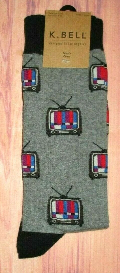 МУЖСКИЕ K.BELL TV СЕРЫЙ ЭКИПАЖА НОСКИ (РАЗМЕР ОБУВИ 6,5-12) - Изображение 1 из 1