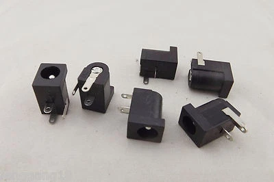 10x Connector 5.5x2.5mm Female DC Power Supply 3 Pin Barrel-Type PCB Panel Mount - Image 1 of 4