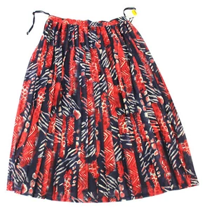Laura Lebek women's wrinkled skirt polyester 30 degrees washable colorful pattern size 42 - Picture 1 of 2