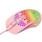 Ergonomic Mouse Rainbow Led Tableta Gaming Lap Top Wired Hollow Out