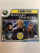 Mystery Trackers FOUR ACES & SILENT HOLLOW Hidden Object 2 Game Pack PC DVD