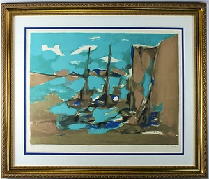 Marcel Mouly “Amsterdam” Framed Limited Edition Lithograph Hand Signed COA  - Picture 1 of 7