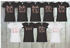 Hen Do T shirts Hen Party Bridesmaid, Bride Squad Personalised ROSE GOLD Printed
