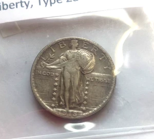 1918 S STANDING LIBERTY QUARTER ALL ORIGINAL - Picture 1 of 4