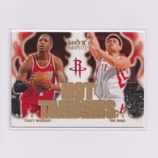 2008-09 Fleer Hot Prospects Hot Tandems #HT-7 Tracy McGrady + Yao Ming