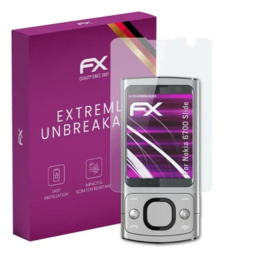 atFoliX Glass Protector for Nokia 6700 Slide 9H Hybrid-Glass - Image 1 of 4