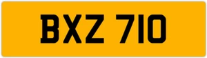 BXZ 710 B 3x3 DATELESS PRIVATE NUMBER PLATE BEC BEK BRY BEN BOB BAZ BIL BAS BON - Picture 1 of 1