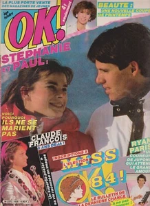 OK! MAGAZINE N° 425 - 1984 PAUL BELMONDO STEPHANIE DE MONACO CLAUDE FRANCOIS - Imagen 1 de 1