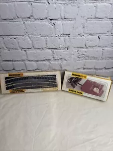 Vintage Bachman Power Pack Model HO/N Scale Brown + Tracks - Picture 1 of 4