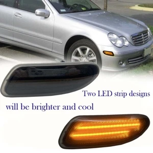 LED Bumper Side Marker Light For 01-07 Mercedes Benz W203 C-Class C200 300 C280 - Picture 1 of 10