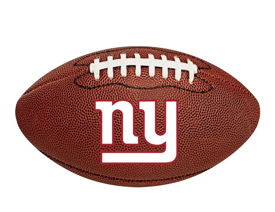 New York Giants Cutout Football Diecut Shaped Football Decoration Party Supply - Image 1 of 1